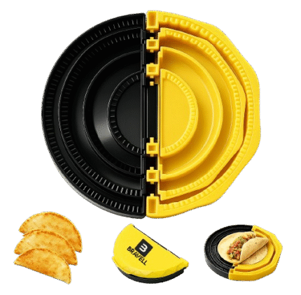 4-in-1 Tortilla Sealer(10+8+6+4 Inch) Crimper & Empanada Maker Press