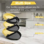 3-in-1 Tortilla Sealer, Tortilla Crimper Includes Free Rolling Pin - Image 3